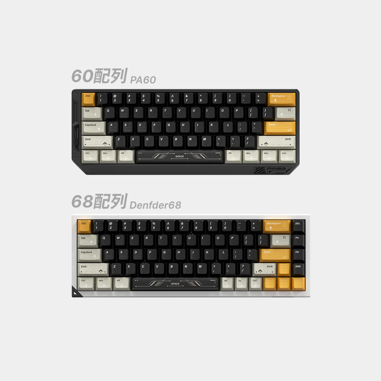Набор кейкапов PIIFOX для магнитных клавиатур 6168%: кастомные Cherry PBT, Wooting, Artisan Point. Игровой аксессуар. (art.: 3920da59e7cb1) - 3920da59e7cb1