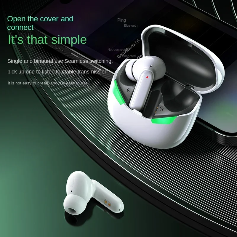 Фото REMAX GameBuds G1 In Ear Bluetooth 5.3, зарядное устройство -360 °   Звуковой эффект — многорежимные игровые наушники №4