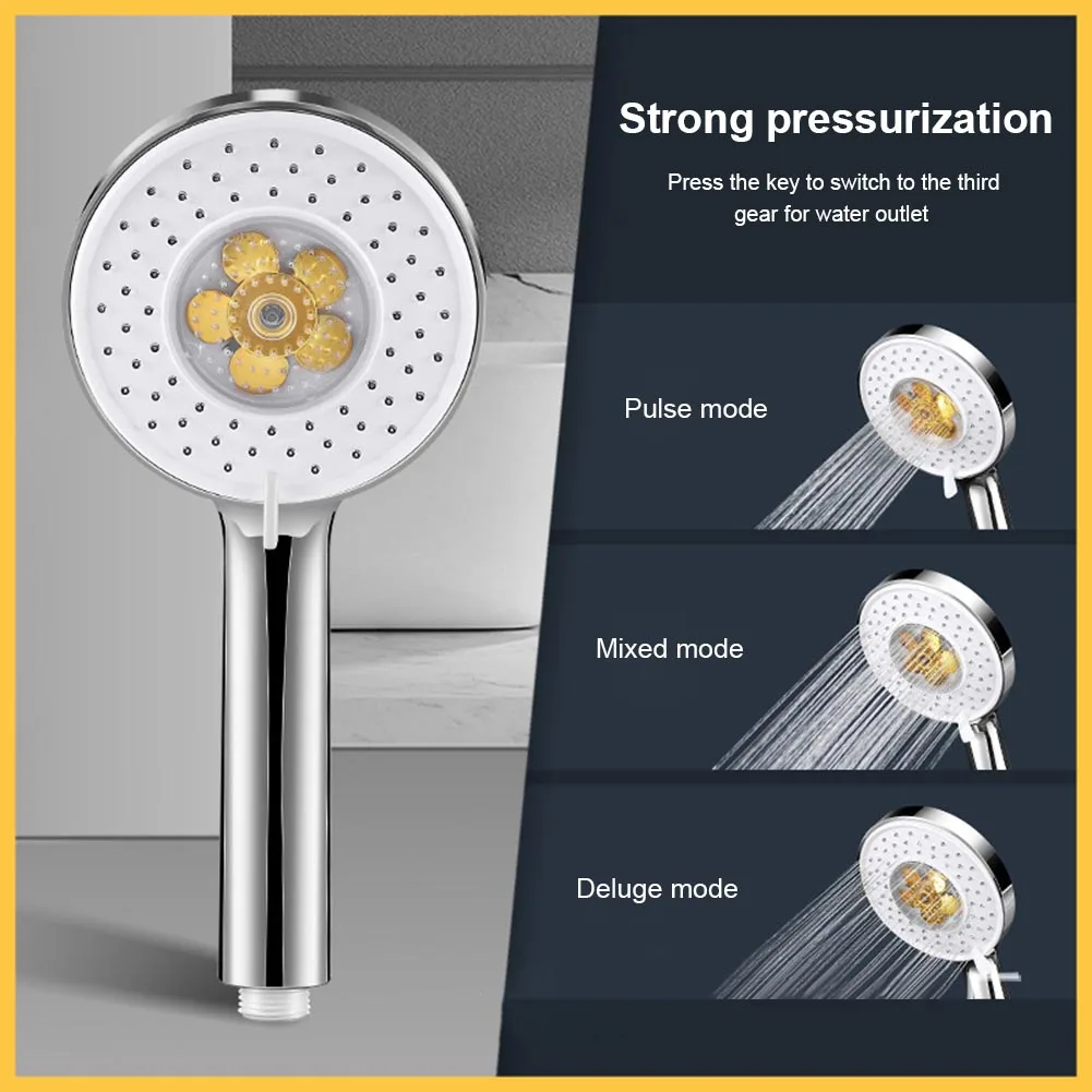 

Насадка для душа с турбонаддувом, насадка для душа высокого давления с 3 режимами, Регулируемая Экономия воды для новоселья, рождественские ...