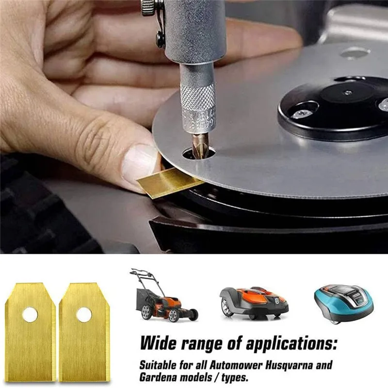 

30 шт. триммер 35 мм лезвие газонокосилка замена травы триммер резак кусок для Husqvarna Automower/Gardena роботизированная газонокосилка