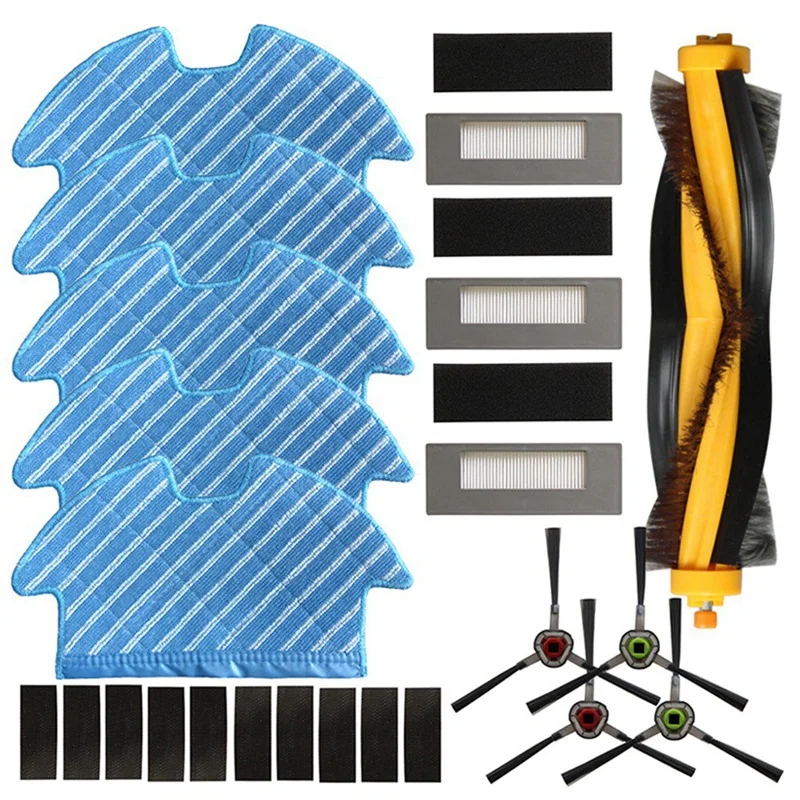 

Vacuum Main Side Brush Filter Kit For Ecovacs Deebot Ozmo 900 DN5G Vac Cleaner Parts Household Cleaning Supplies