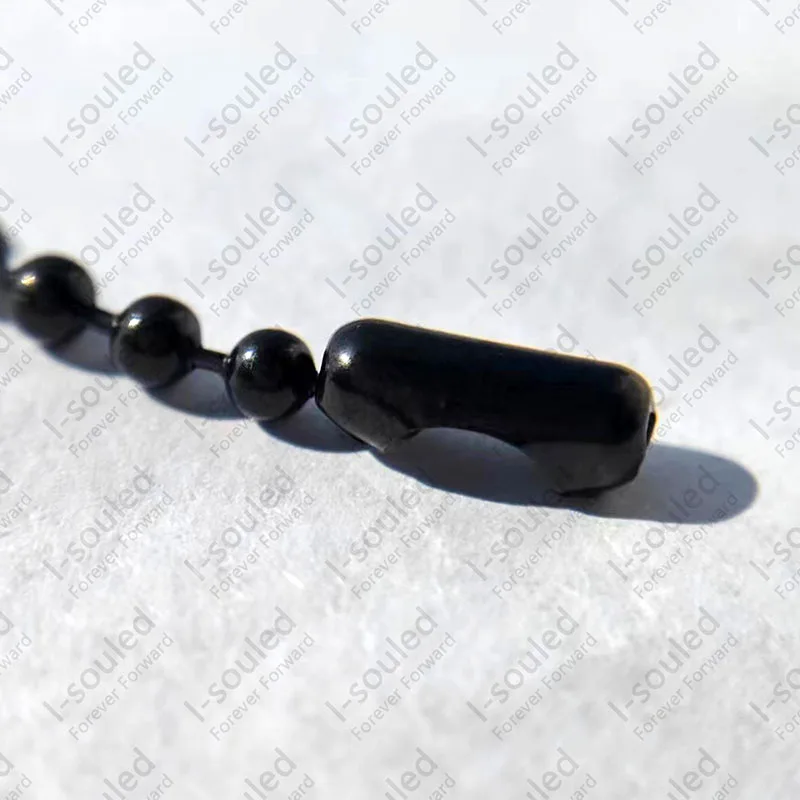 I-souled Черный твердый титановый шарик 3 мм для женщин