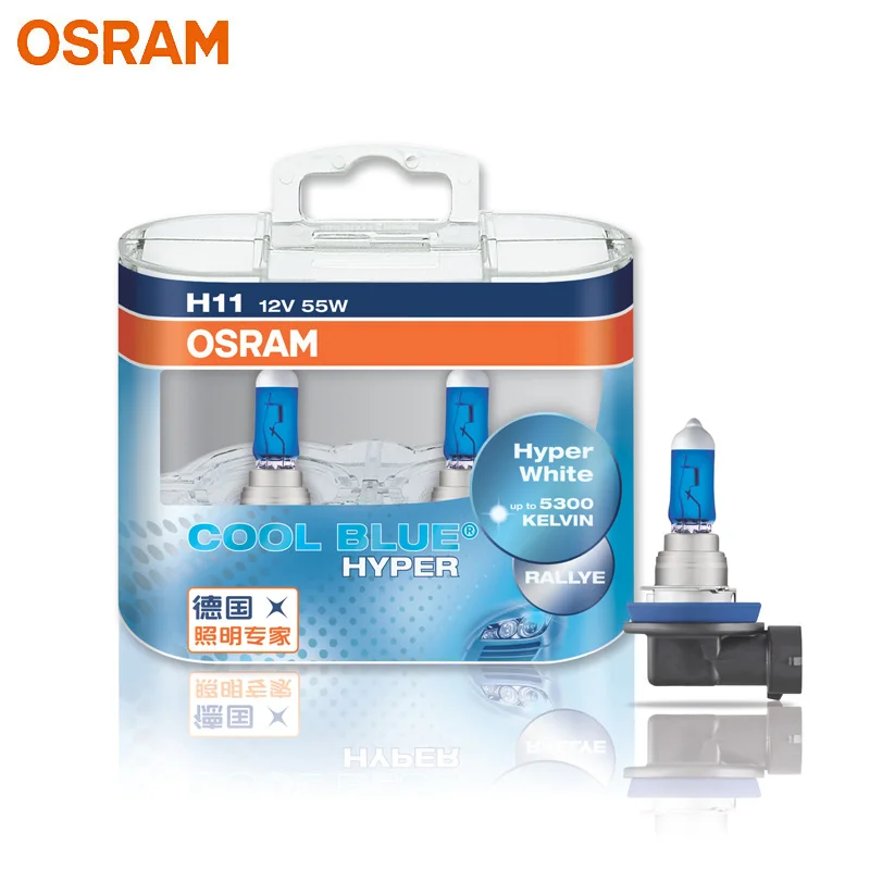 

OSRAM Cool Blue Hyper H1 H4 H7 H11 9005 HB3 9006 HB4 5300K Car Halogen Headlight Bulbs Fog Lamp