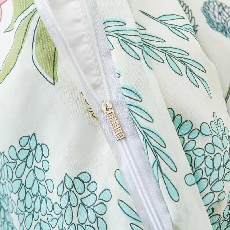 Комплект постельного белья из 100% хлопка с цветочным принтом