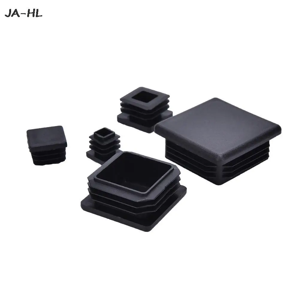 

10Pcs Black Plastic Blanking End Caps Square Inserts For Tube Pipe Box Section Wholesales