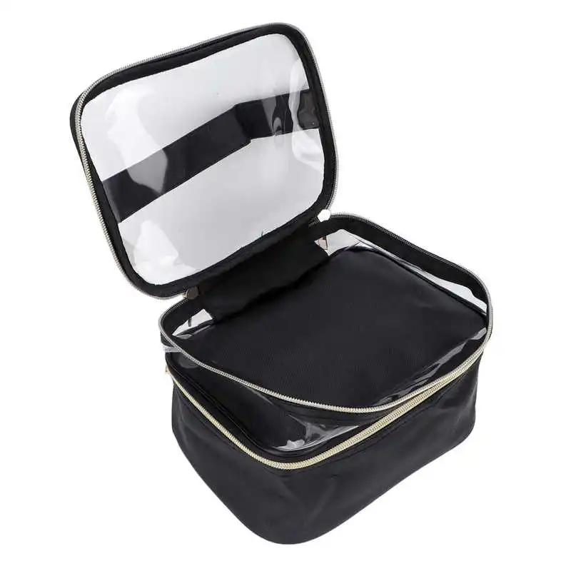 

Makeup Bag Double Layer Transparent Makeup Cosmetic Bag for Travel