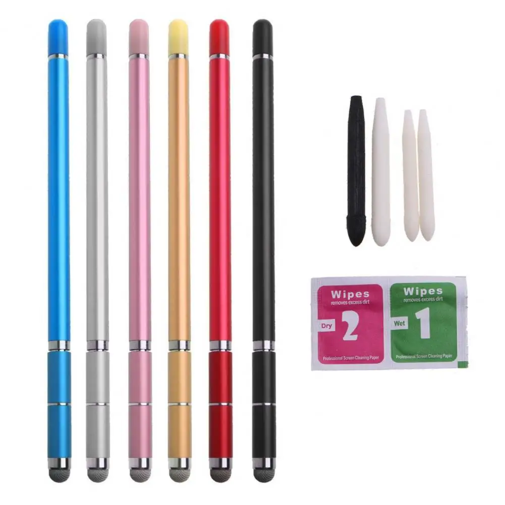 

1 Set Reliable Aluminum Alloy Replaceable 7.7 Inch Long Capacitive Stylus for Laptop Touch Screen Pen Touch Stylus