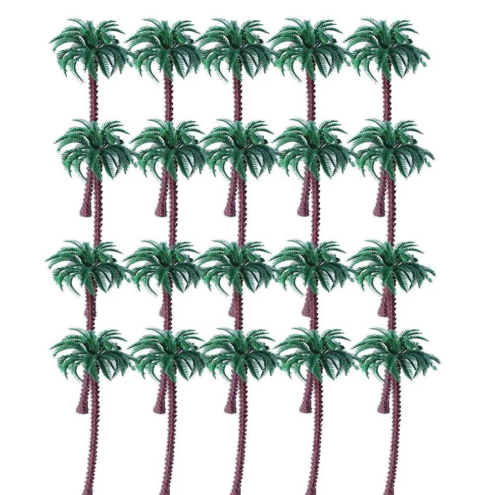 

5/10/20Pcs Miniatures DIY Micro Landscape Scenery Craft Tree Model Coconut Palm Tree Train Railroad Scenery