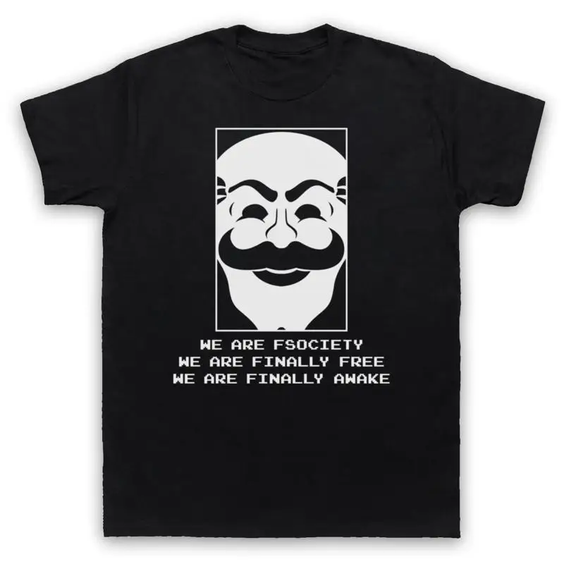 Фото Футболка унисекс WE ARE FSOCIETY UNOFFICIAL MR ROBOT F SOCIETY HACKER №1