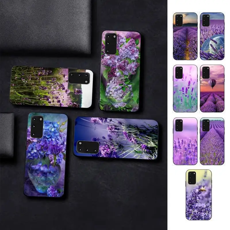 

Lavender Purple Flowers Phone Case for Samsung S10 21 20 9 8 plus lite S20 UlTRA 7edge