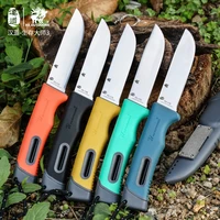 hx outdoors camping fixed knife pp handle 5cr13mov steel hunting survival fishing bushcraft knives with sheath outdoor tool