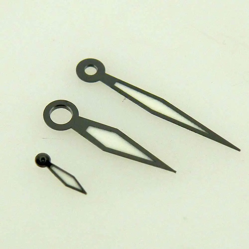 Светящаяся стрелка часов с черной окантовкой подходит для ручного механизма 6497