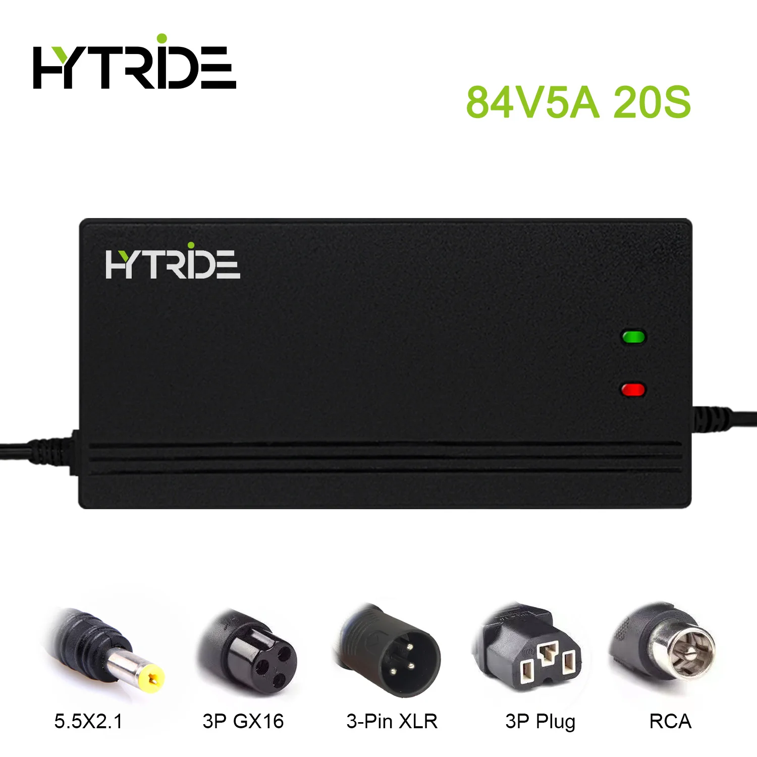 HYTRIDE 84V 5A литиевое зарядное устройство 72V 5A, литий-ионное зарядное устройство 110-220V для 20S 72V 84V Ebike Scooter Battery Pack (Одобрено CE)