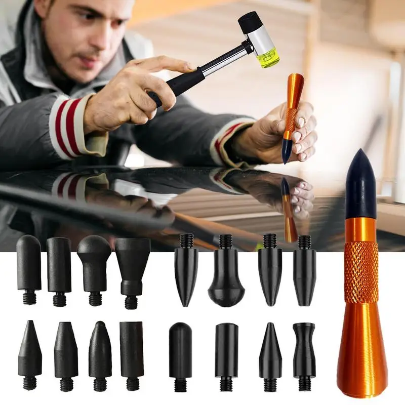 

Car Dent Removal Tool With 9 Heads Tips Multi Functional Handheld Dent Removal Kit Durable Auto Dent Repair Pen For All Vehicles