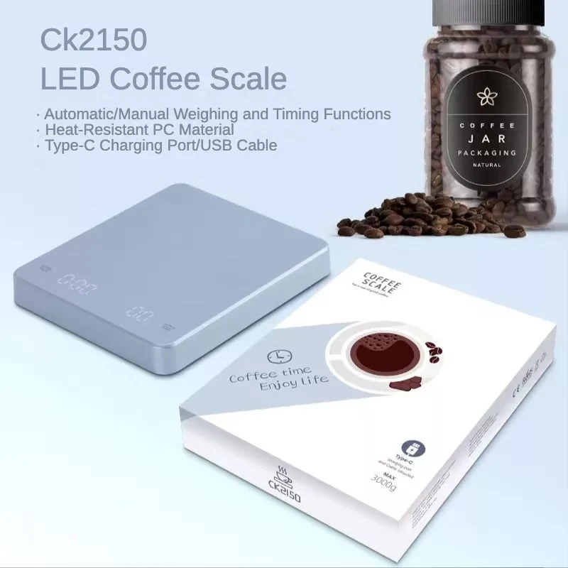 USB-весы для кофе 3 кг светодиодный дисплей цифровой таймер кухонные капельные