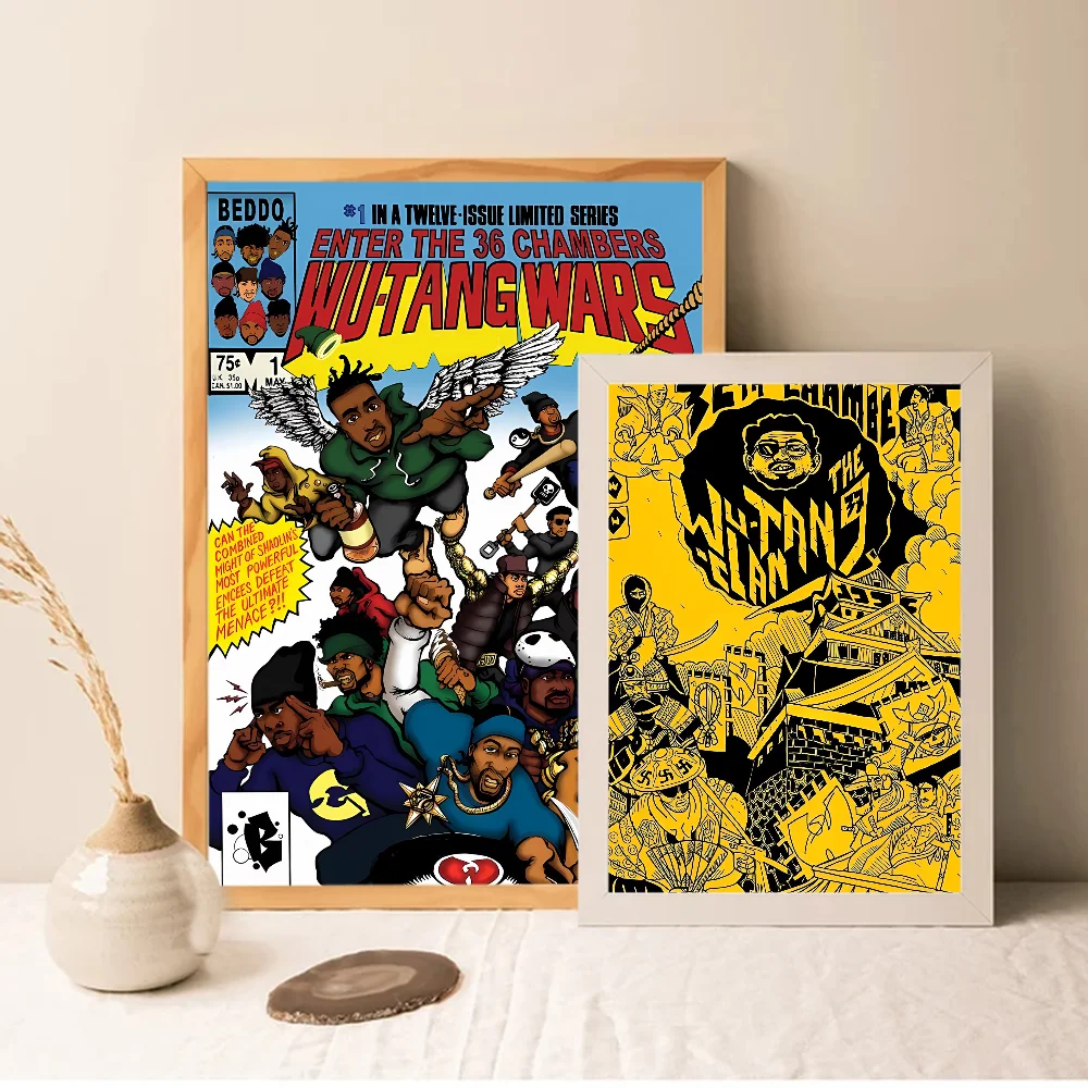 W-WU T-TANG C-CLAN винтажные плакаты наклейки на стену