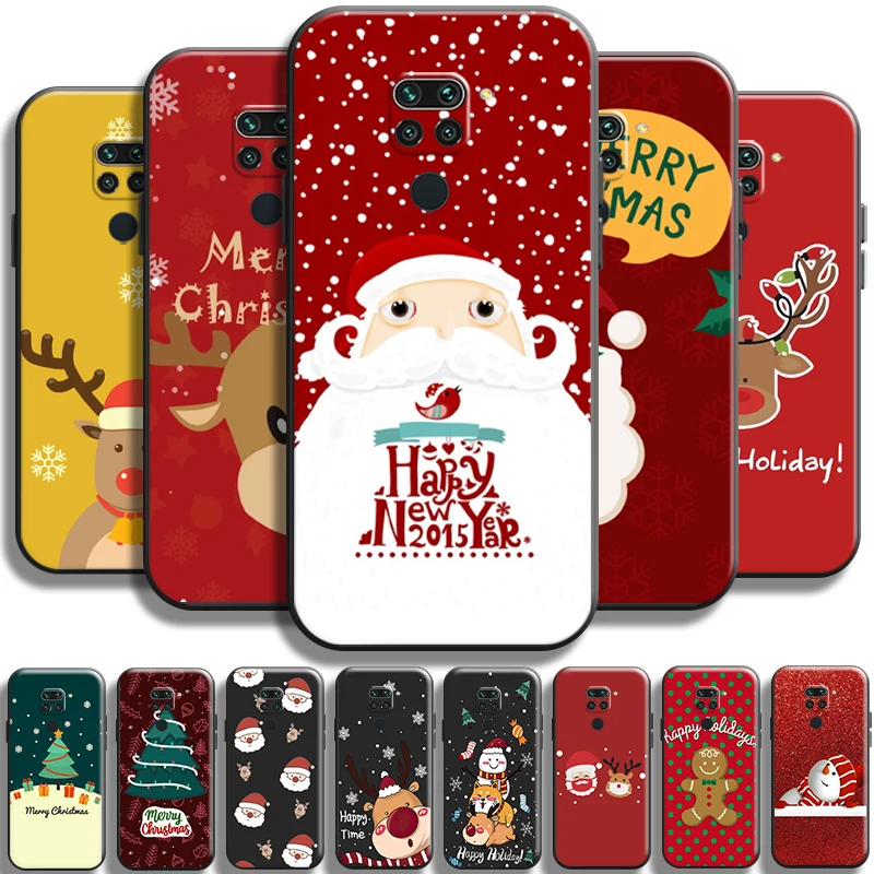 

Merry Christmas Santa Claus For Xiaomi Redmi Note 9 5G 9T 9S 9 Pro Phone Case Shell Funda Soft Back Cases Coque Carcasa TPU