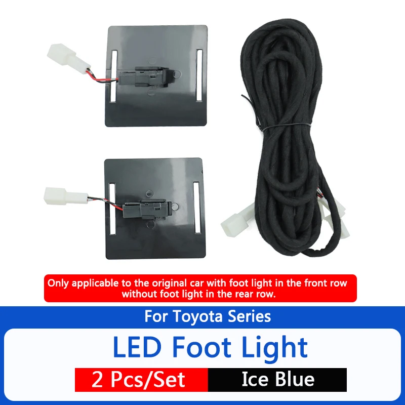 

QHCP светодиодный автомобильный светильник атмосферное Настроение лампы декоративные задние сиденья ног светильник для Toyota серии Camry Highlander Harrier Venza