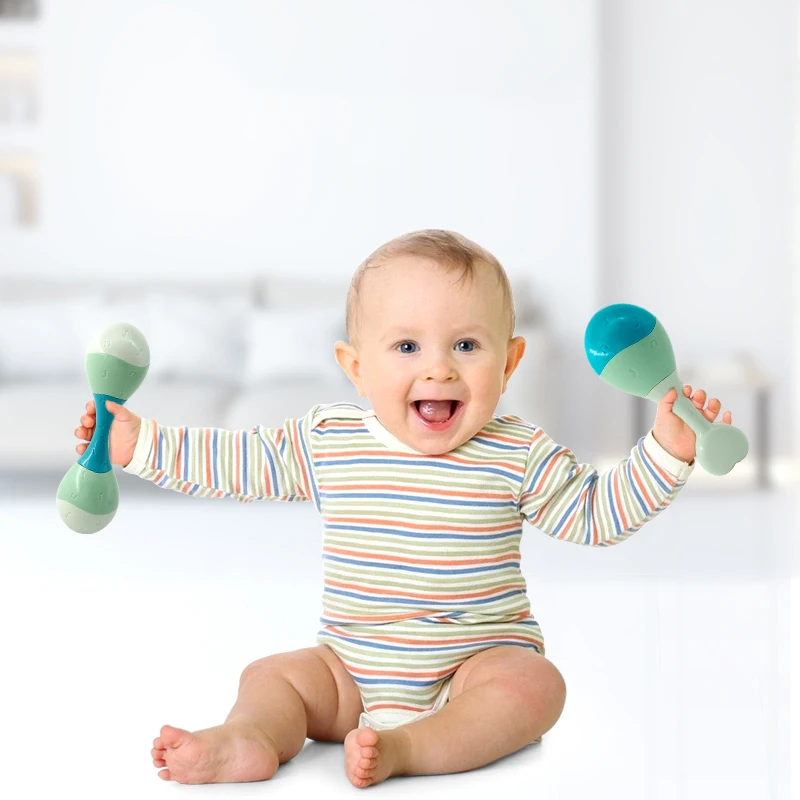 

Newborn baby small sand hammer can be boiled shake bell grasp training toy boy baby child girl 0-3 year old maracas baby toys