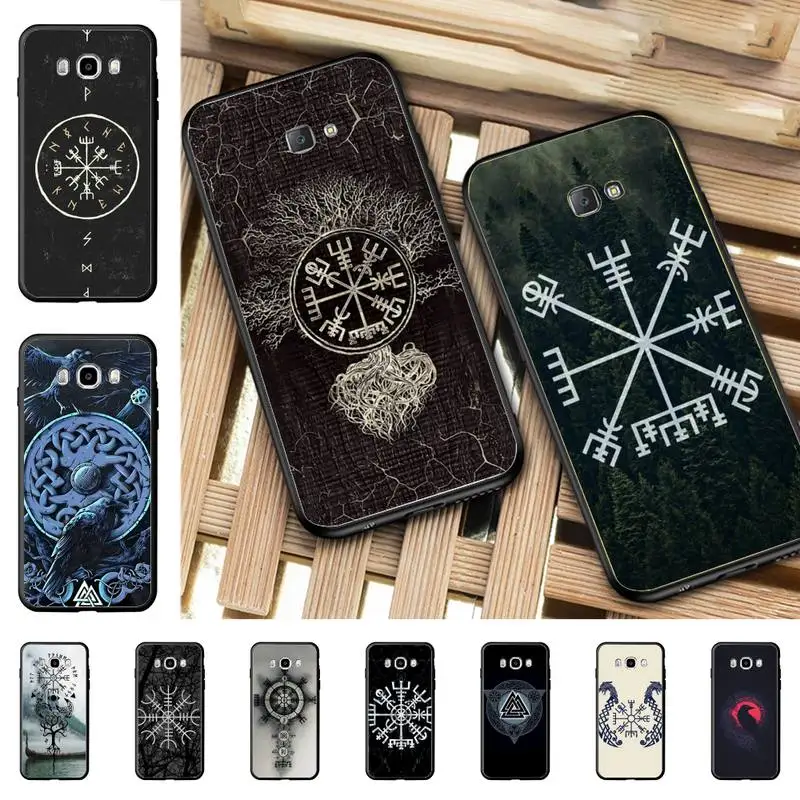 

Viking Vegvisir Logo Phone Case for Samsung J 4 5 6 7 8 prime plus 2018 2017 2016 J7 core