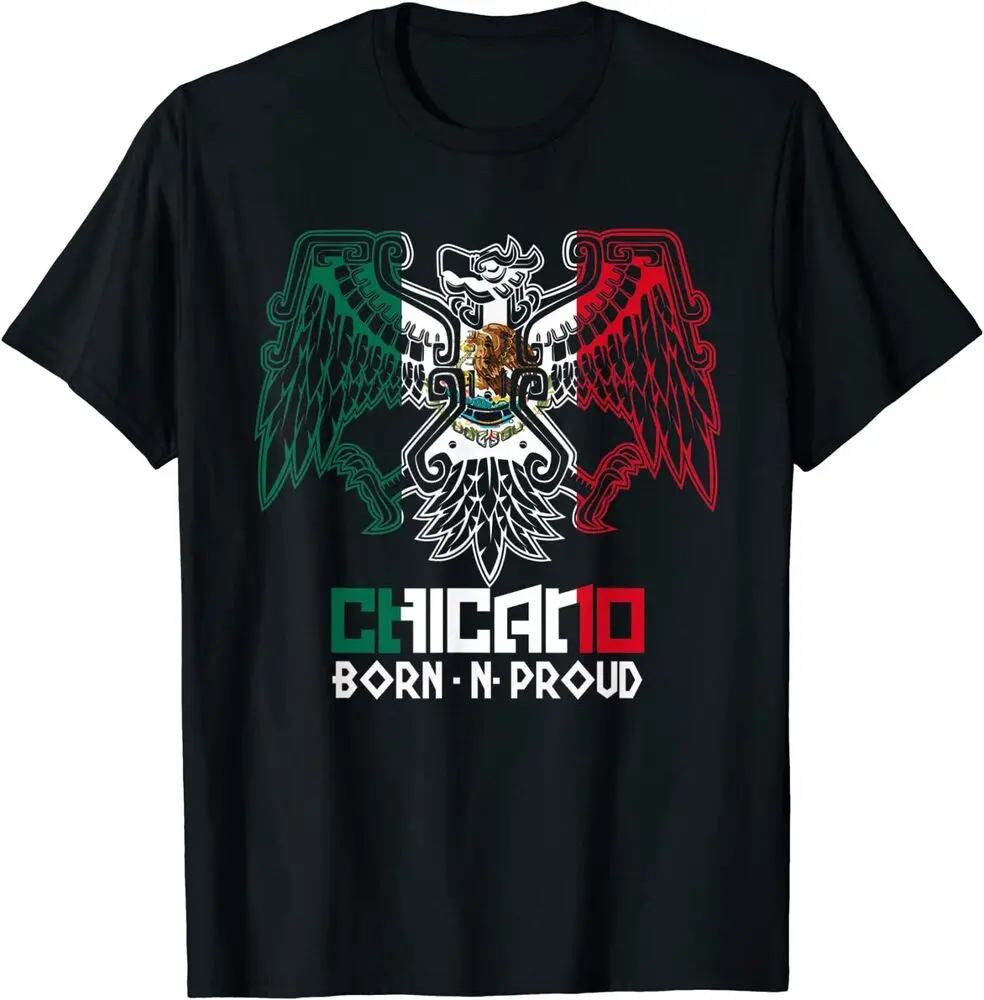 

Mexican Flag Pride Chicano Born and Proud Flag T-Shirt 100% Cotton O-Neck Summer Short Sleeve Casual Mens T-shirt Size S-3XL