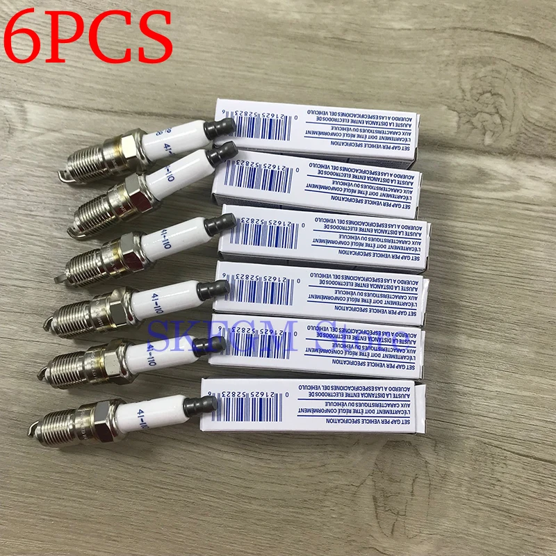 

6PCS Iridium Spark Plug For Chevrolet Camaro Hummer H2 H3 Cadillac Buick LaCrosse GMC Pontiac 41-110