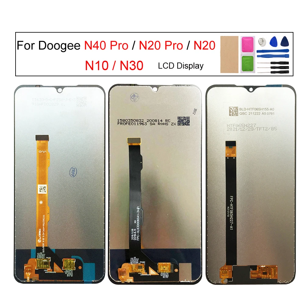ЖК-экран для Doogee N20 Pro/ N10, ЖК-дисплей для Doogee N40 Pro /N30, цифровой преобразователь, инструменты для ремонта телефонов