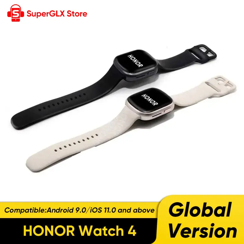 Фото HONOR Watch 4 Смарт-часы GPS Монитор кислорода в крови 1,75-дюймовый AMOLED-дисплей Аккумулятор 451 мАч Срок службы батареи 5 атм Bluetooth-часы №1