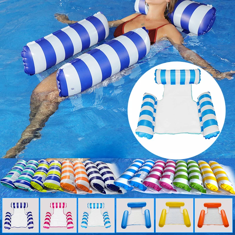 

Уличный складной водный гамак, надувной матрас для бассейна, летний пляжный шезлонг, плавающая спинка, кровать для сна и пляжа