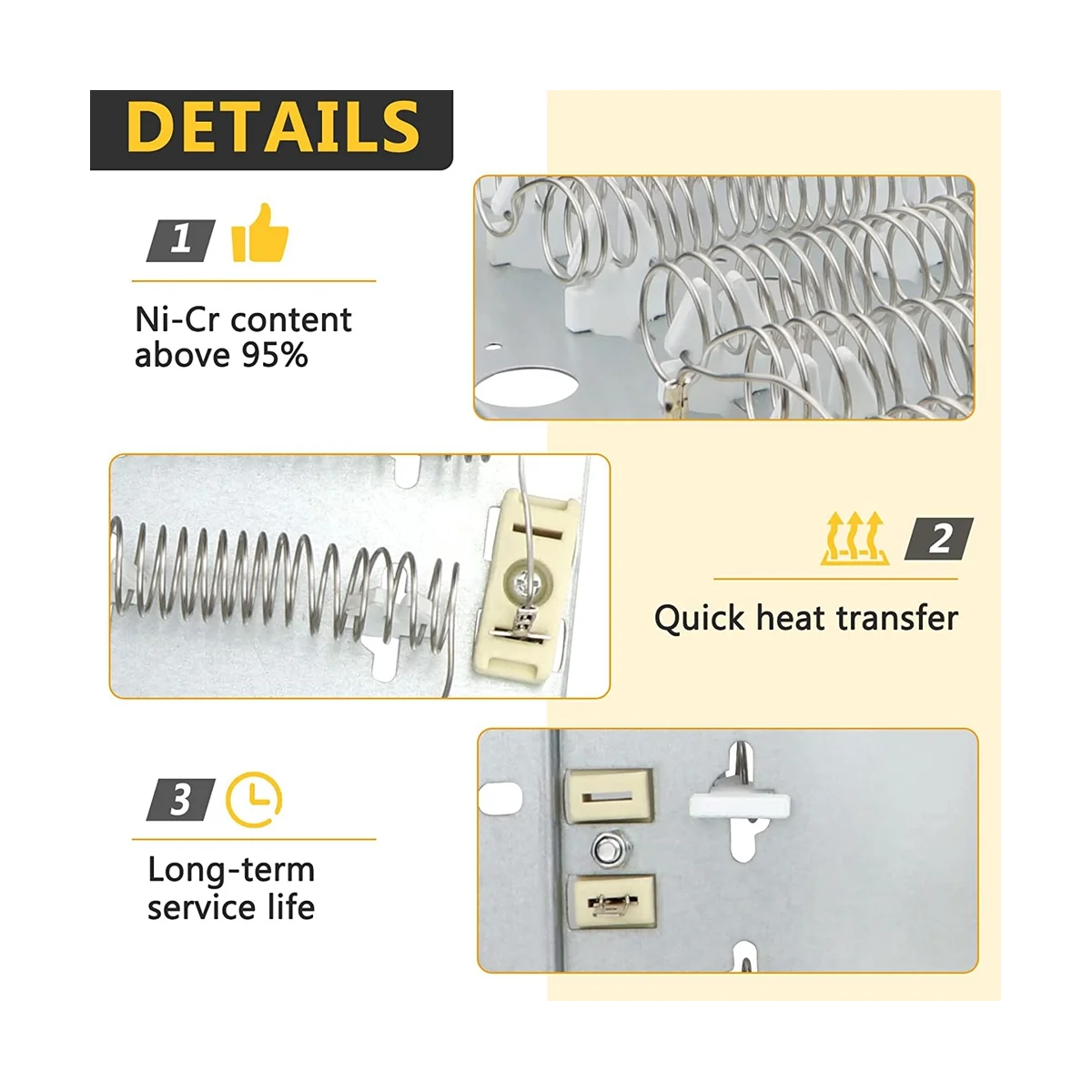 Набор нагревательных элементов для сушки WPY503978 510329P AP6024199 подходит Speed Queen Maytag Magic