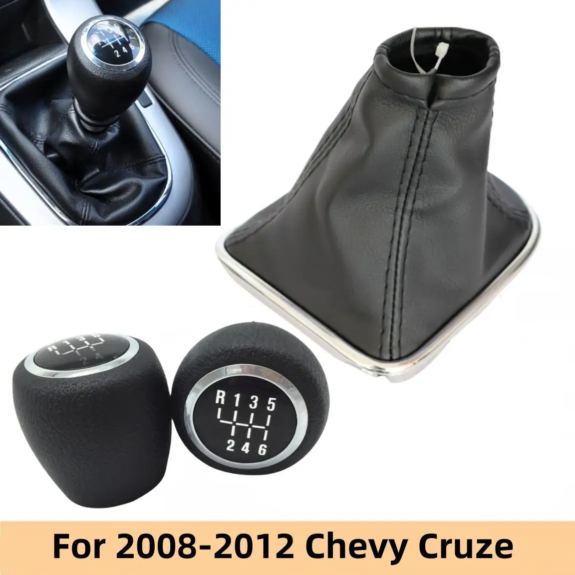 5/6-скоростная ручная ручка переключения передач гетры чехол воротник для Chevy Cruze