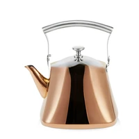 hot sale 4 litre stovetop induction 18 10 stainless steel large volume water kettle with rose gold pvd coating water kettle
