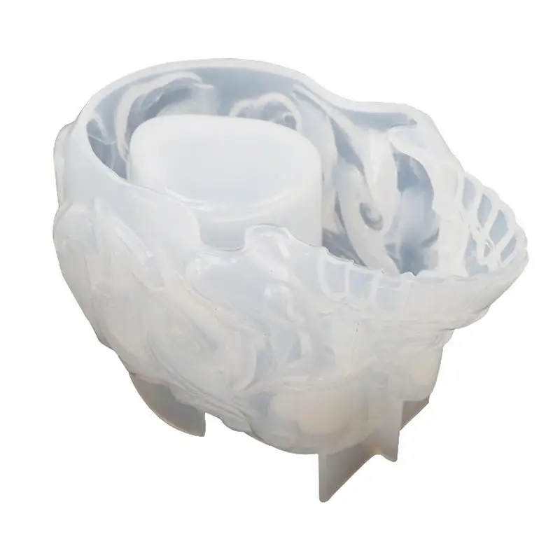 

Skull Mold 3D Skull Resin Mold For Makeup Brush Holder Sugar Skull Mold Making Candle Holder Succulent Plants Pot Ashtray