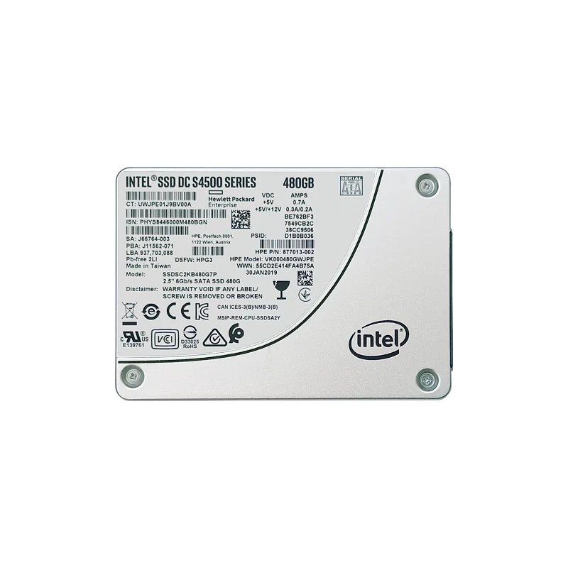

Intel S4500 960GB 1.92TB 3.84TB Enterprise Server Desktop Computer Notebook Solid State Drive SSD used original