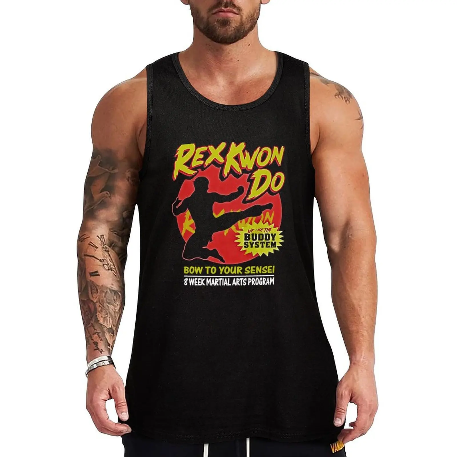 Фото Майка-безрукавка Buddy System Napoleon Art Dynamite с винтажным графическим принтом, ретро-принт, без рукавов №1
