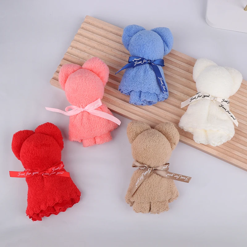 Полотенце В Форме Медведя Свадебный Сувенир Из Кораллового Флиса Подарок Для