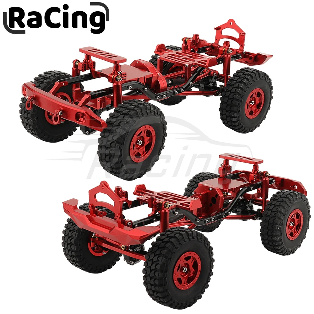 Frame With Double Front Axles For Axial 1/24 Scx24 Ford Bronco Axi00006 Rc Car Aluminum Upgrade Parts