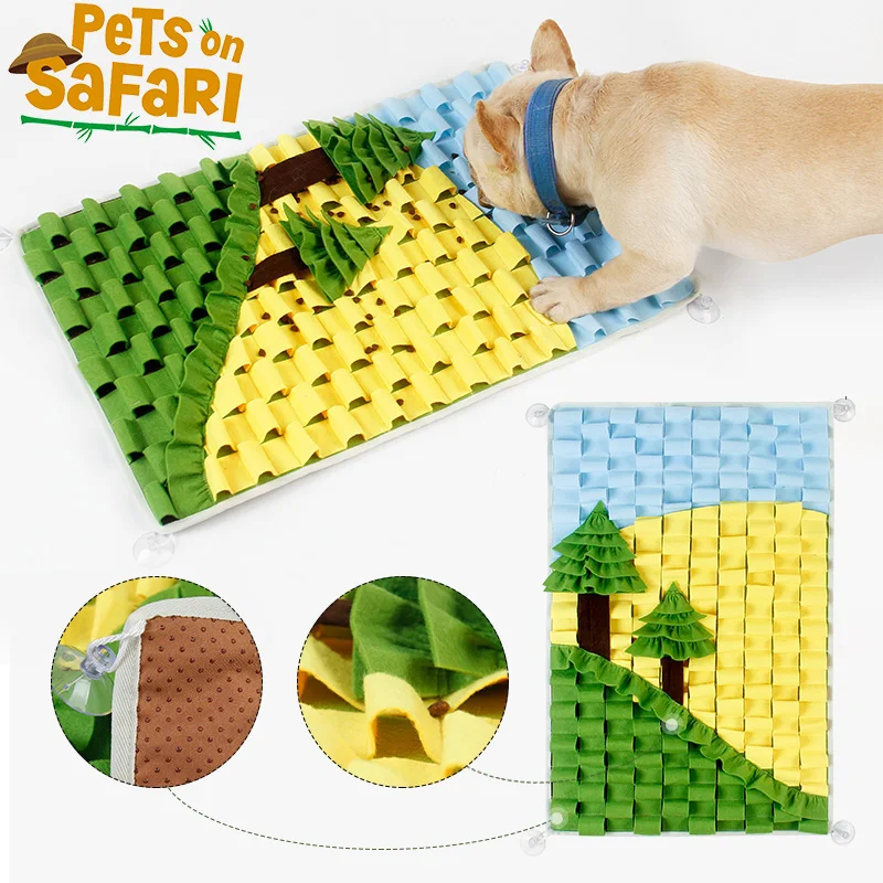 

Dog Sniff Pad Toys Puppy Anti Choking Slow Feeding Blanket Smell Training Snuffle Mat Cat Leak Food Interactive Toy Pet Supplies
