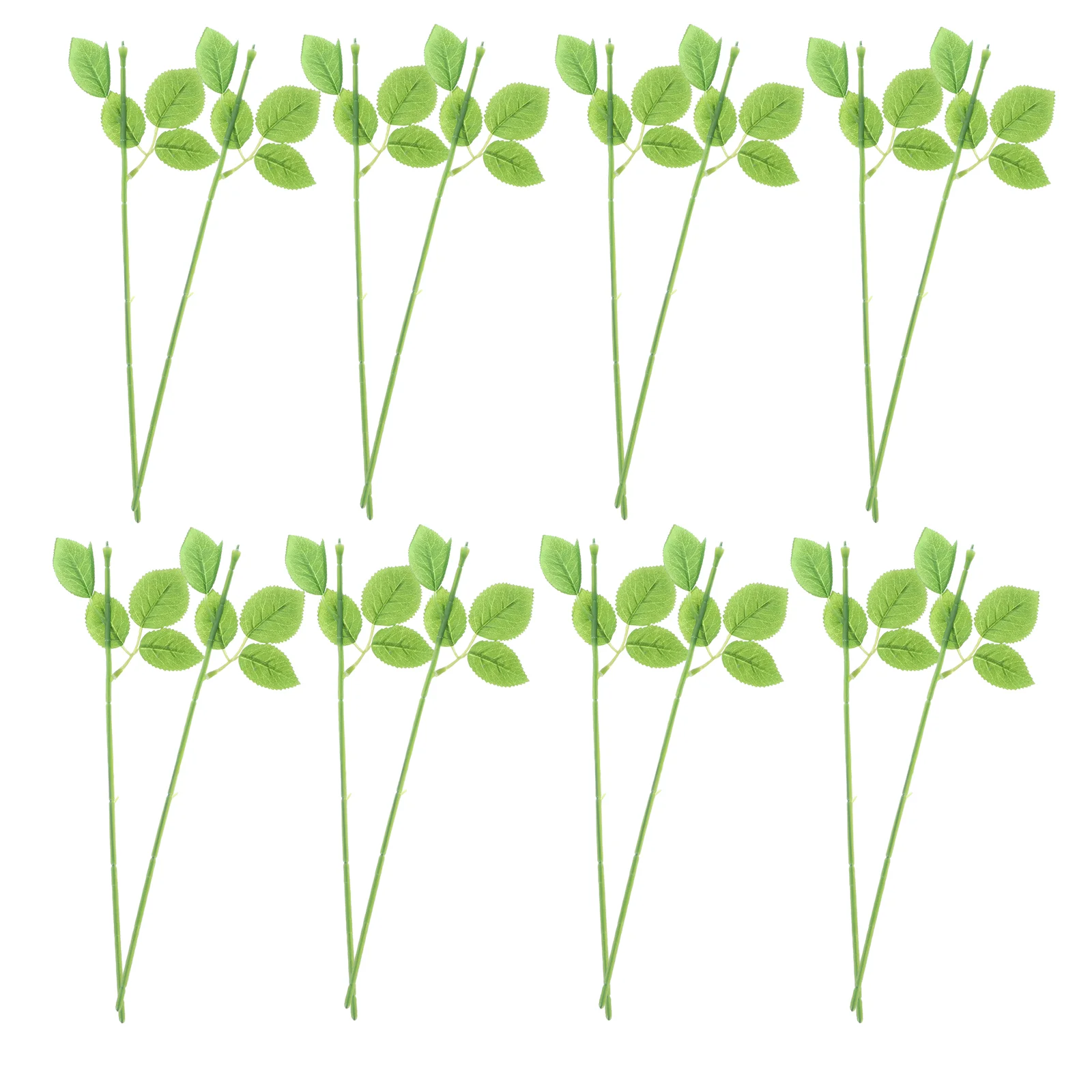 

Artificial Rose Flower Stem Green Leaves Iron Wire Stem DIY Paper Flower Stub Stems Craft Wedding Decoration