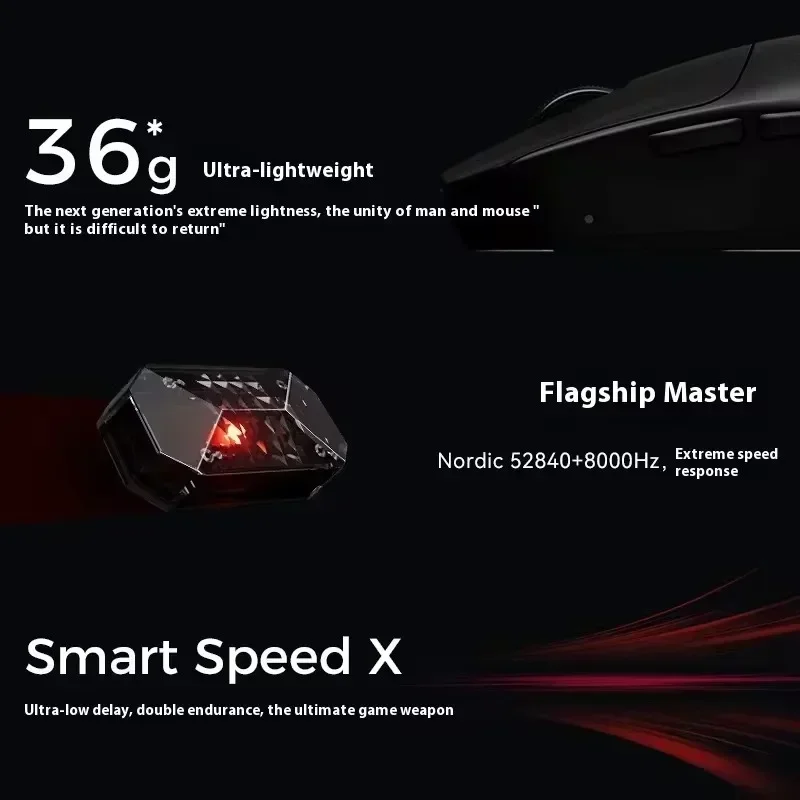 Беспроводная компьютерная мышь VGN VXE MAD R 8K PAW3950 36 г