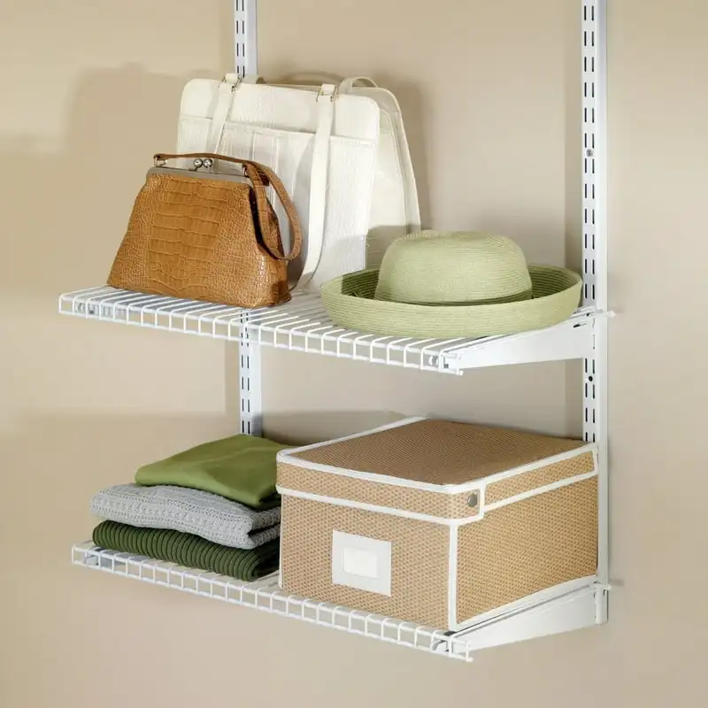 

Add-On Closet Shelf Kit - White