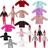 christmas fairy doll clothes plush coat spring and autumn fleece dress set toys childrens accessories gifts clothes only