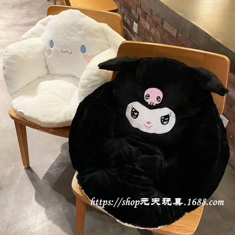 

Sanrio Cinnamoroll Baby Kuromi Cartoon Plush Padded Cushion Animation Surrounding Comfortable Sofa Pillow Gifts for Boy and Girl
