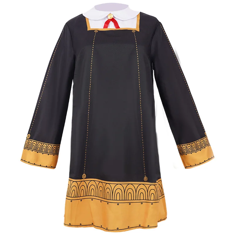 

Необычный костюм косплея для детей и взрослых из аниме «шпионская семья Аня», черное платье, Униформа, полный комплект, чулки, одежда для Хэл...