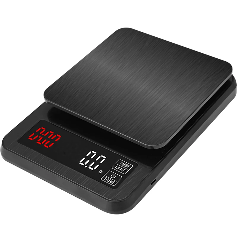 Precision Electronic kitchen scale 5kg/0.1g 10kg/1g LCD Digital Drip Coffee Scale with Timer weight Balance Household scale