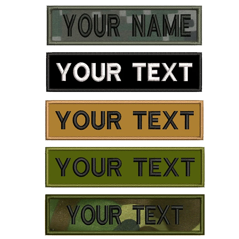 Индивидуальные нашивки с вышивкой имени нашивка крючком или термоклейкая