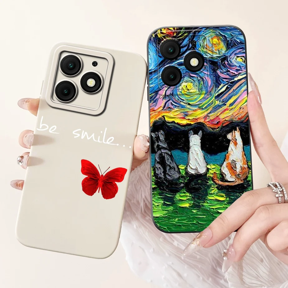 Чехол для Itel A50 A50C милый модный чехол с рисунком динозавра противоударный