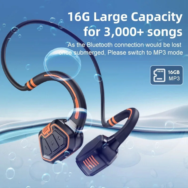 

Bluetooth-наушники с костной проводимостью, IP68