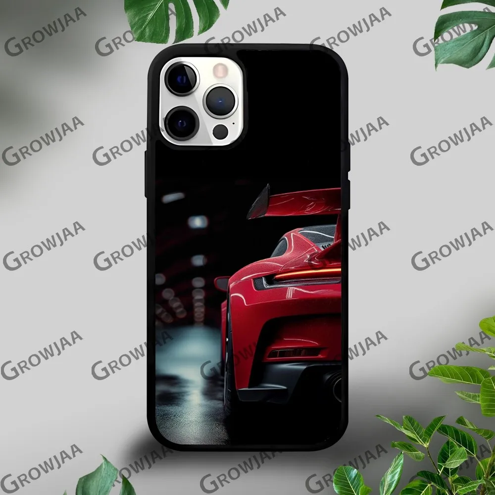 luxury Sports Super Car 911 Phone Case For iPhone 16 15 14 13 12 11 Pro Xs Max Mini Plus Celulares Hard Funda