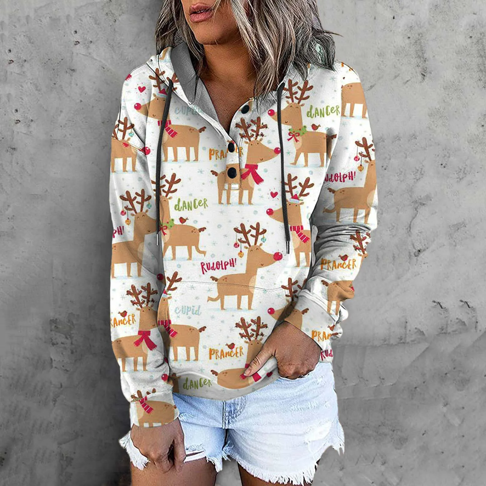 

Hooded Tunic Sweatshirt Women Long Zip up Jacket Non Positioning Print Hoodie for Women Quilted Zip up Sweater Running with Pack